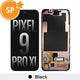 OLED Screen Digitizer With Bezel Frame and Fingerprint Sensor for Google Pixel 9 Pro XL-Black (Service Pack)
