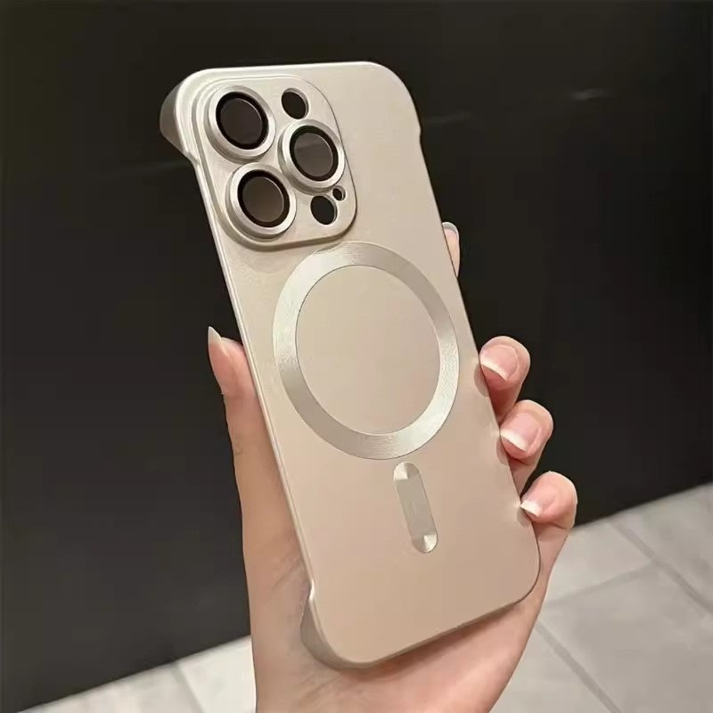 Ultra-thin Frameless Magnetic Phone Case For iPhone 16