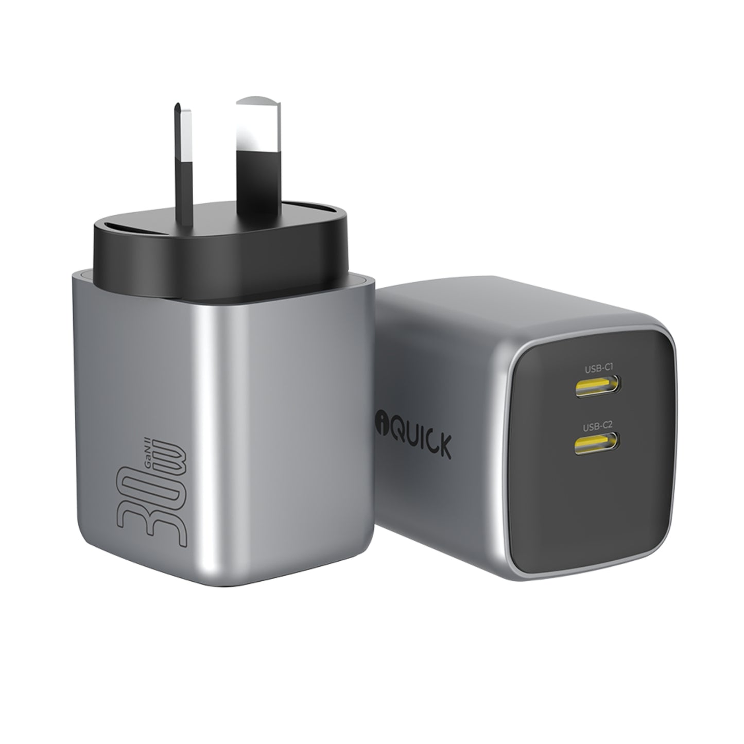 iQuick NANO ENERGY 2 30W PD3.0 Dual USB-C Ports Charging Adapter