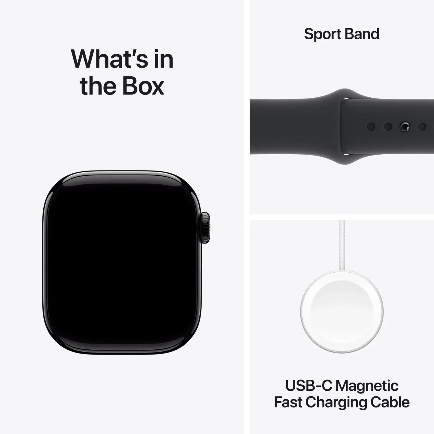 Apple Watch 10 46mm Black Sport(M/L)(MWWQ3)