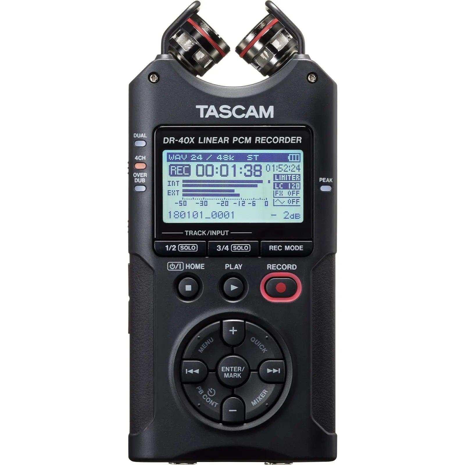 Tascam DR-40X Four Track Digital Audio Recorder