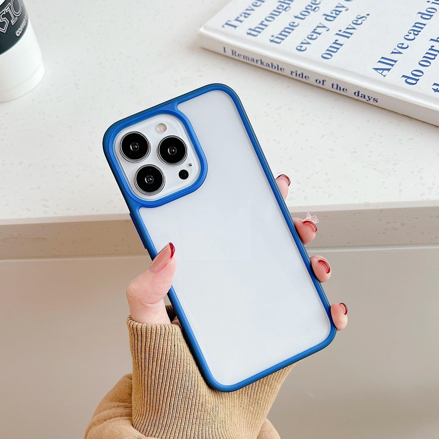 Simple Color Contrast Color Frame Mobile Phone Case - MyMobile