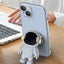 3D Astronaut Phone Case Anti-Drop Electroplating Bracket For iPhone 14