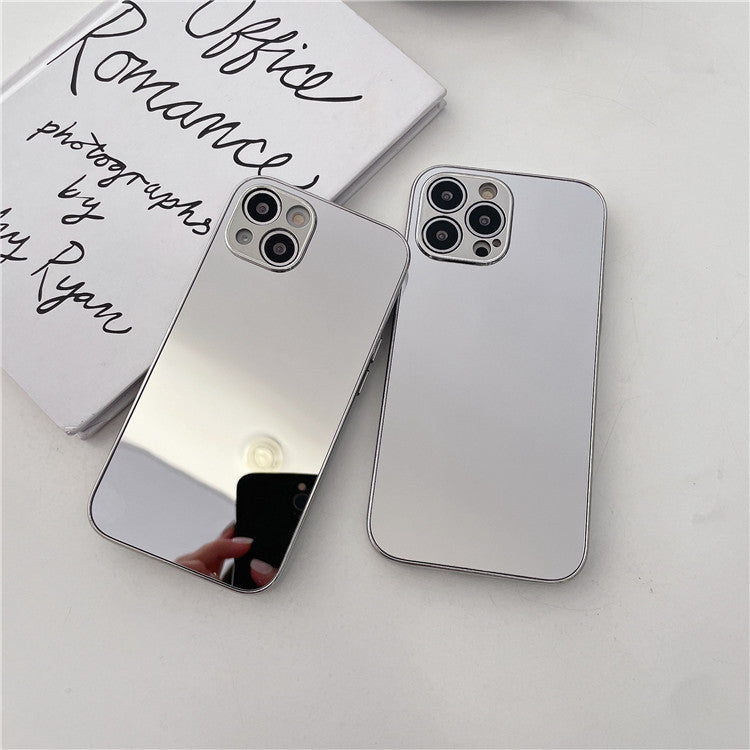 Fashion Simple Electroplating Mirror Phone Case For iPhone 16