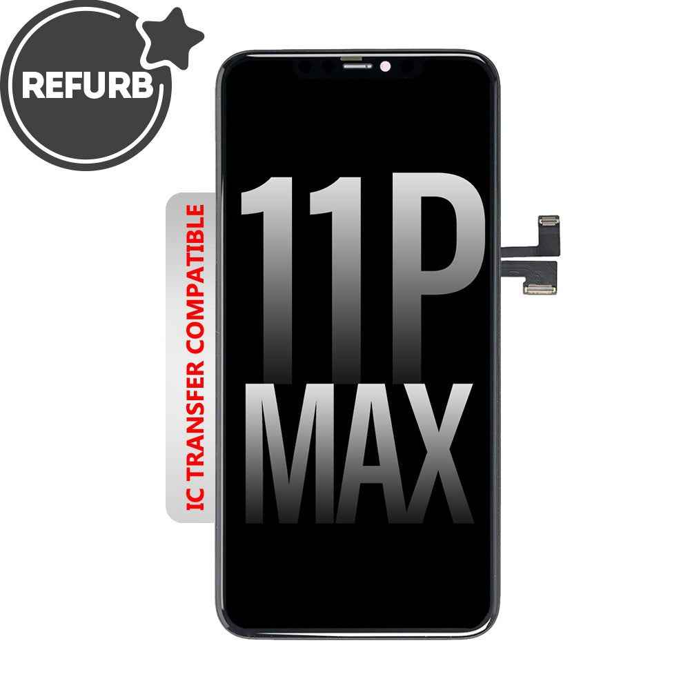 REFURB OLED Assembly for iPhone 11 Pro Max Screen Replacement-Black (Compatible for IC chip transfer)