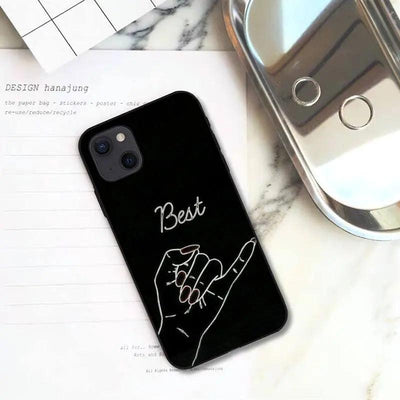 White Lines Holding Hands Couple New Phone Case Online Only