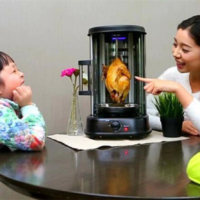 Home Grill Electric Rotisserie Indoor Chicken Smokeless Home Skewer Stove