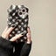 Women's Fashionable Plush Plaid Mobile Phone Case - MyMobile