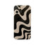 Black And White Wavy Phone Case For iPhone 14