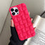 Women's Fashion Woven Check Cell Phone Case For iPhone 14