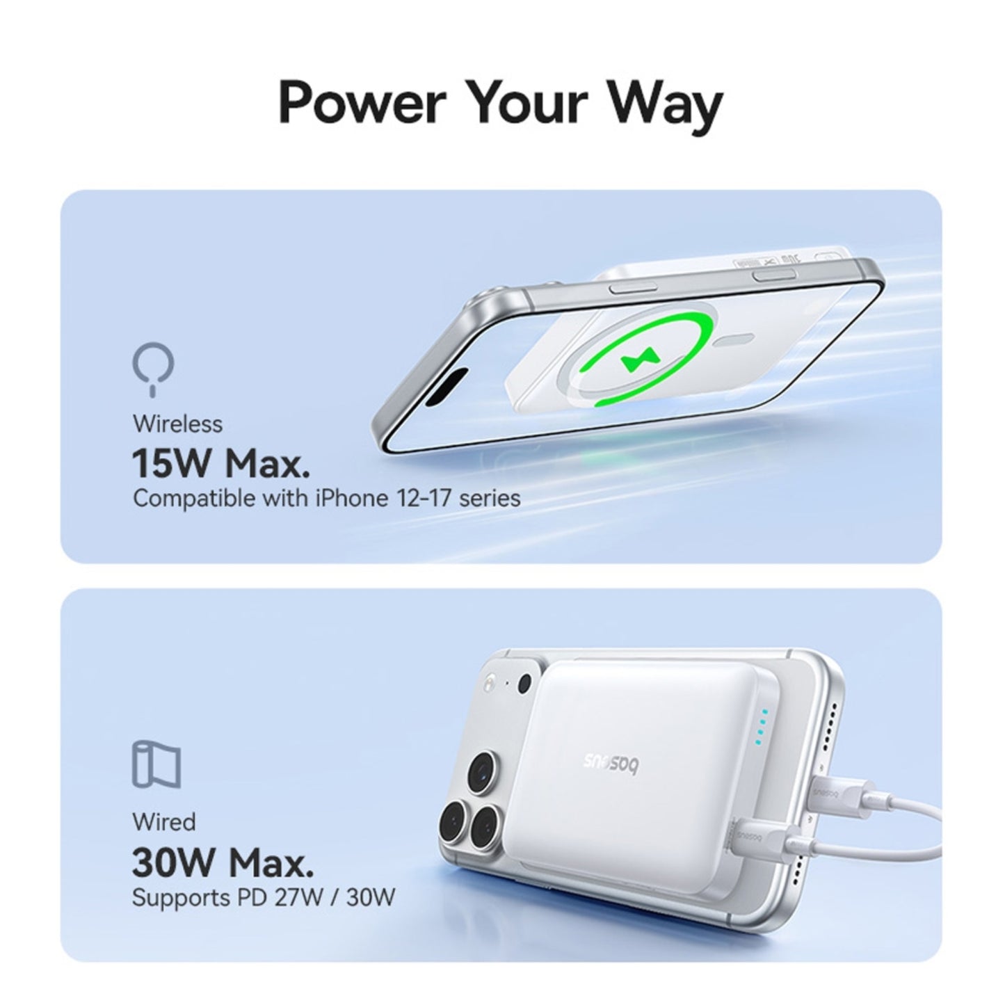 Baseus EnerFill FM11 Magnetic Power Bank 10,000mAh 30W
