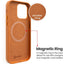 Redefine Metal Camera Lens Pu Leather Case With Magnetic Ring For Iphone 14 Pro Magsafe