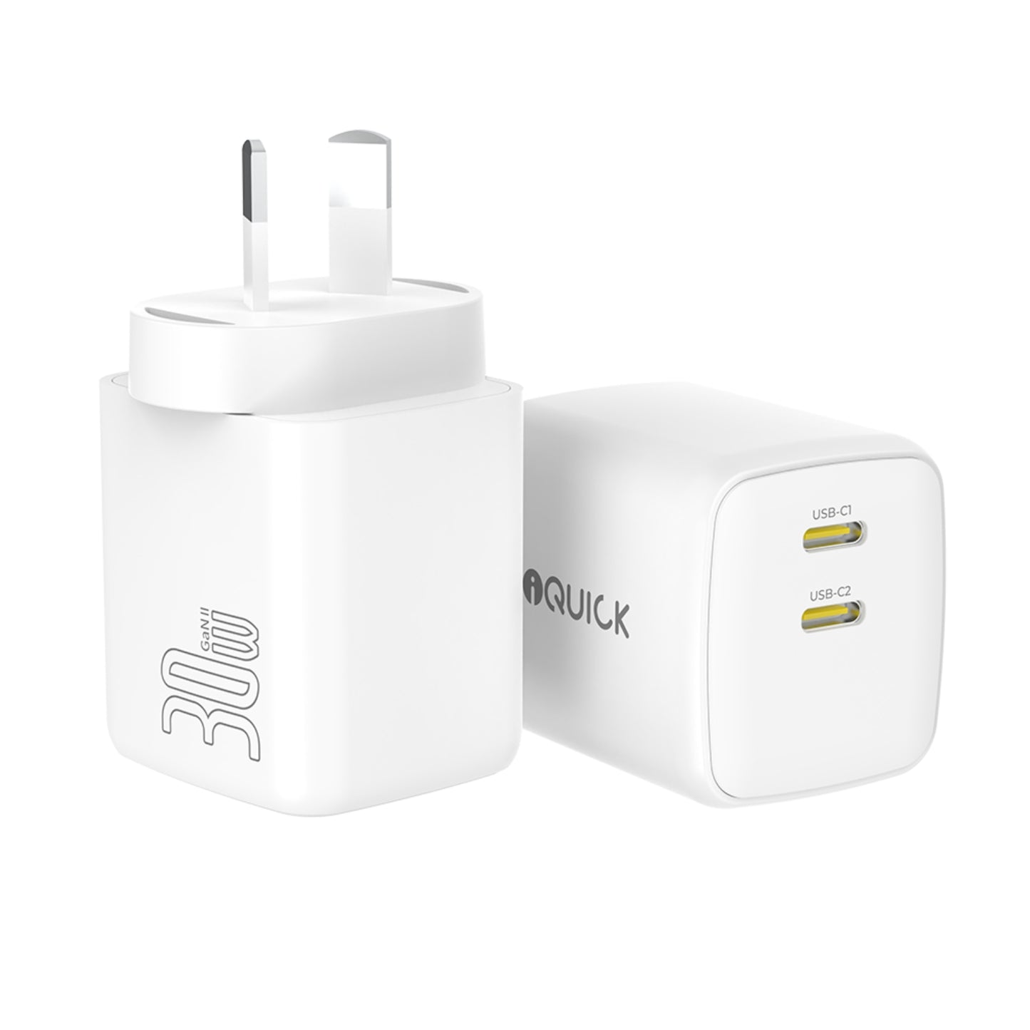 iQuick NANO ENERGY 2 30W PD3.0 Dual USB-C Ports Charging Adapter