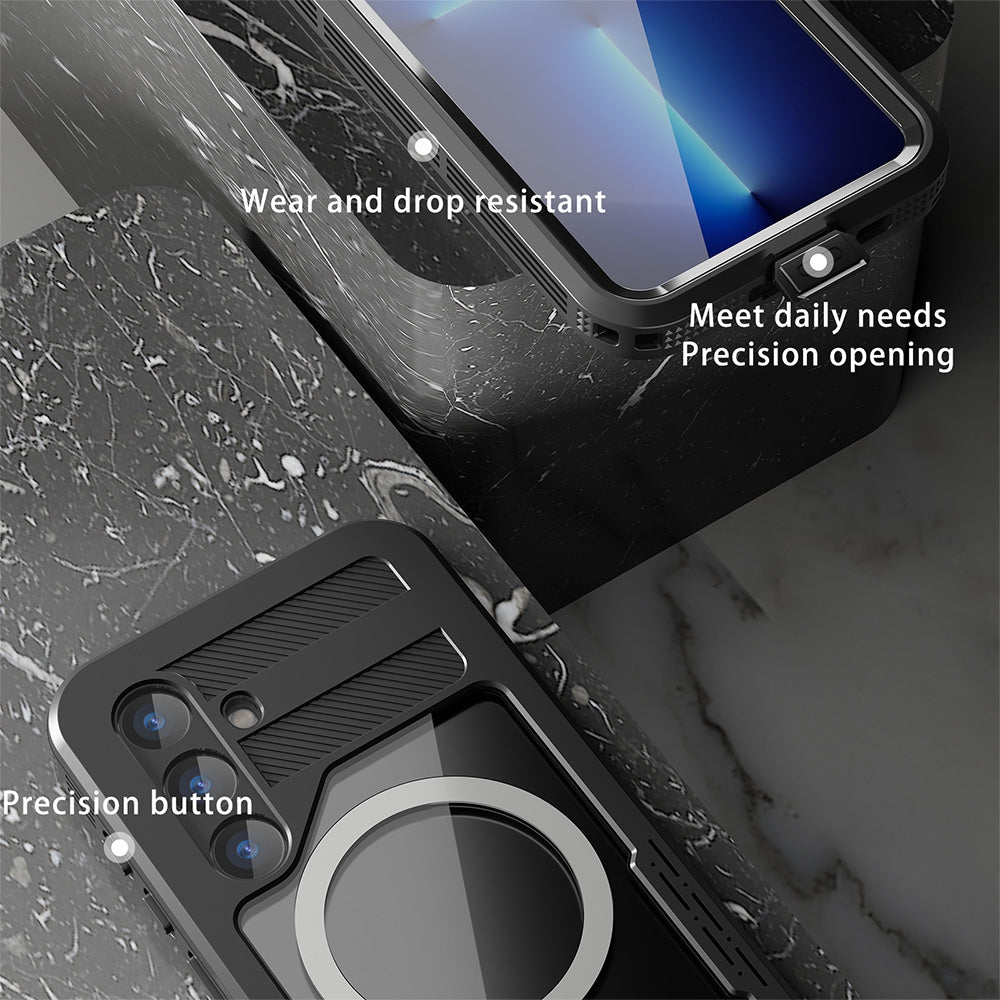 Redpepper Dot+ IP68 Waterproof Case Cover with Magnetic Ring for Samsung Galaxy S24 Plus