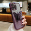 Hollow Butterfly Phone Case Gradient Transparent Plating Protective Cover For iPhone 15