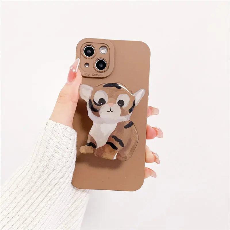 Oil Painting Tiger Mobile Phone Case Soft Cover Online Only