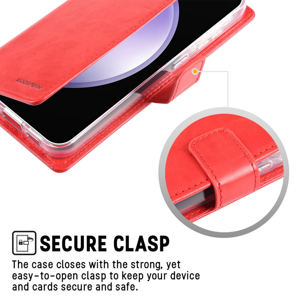 Mercury Blue Moon Diary Case With Magnetic Ring for Samsung Galaxy S24 FE