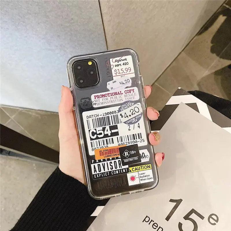 Transparent barcode mobile phone case - MyMobile