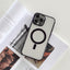 Magnetic Charging Mobile Phone Case With Plated Frame For iPhone 14