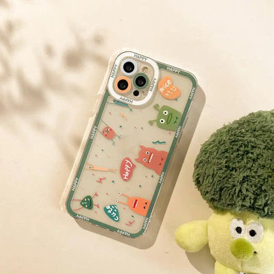 Creative Cute Print Couple Shockproof Phone Case Online Only