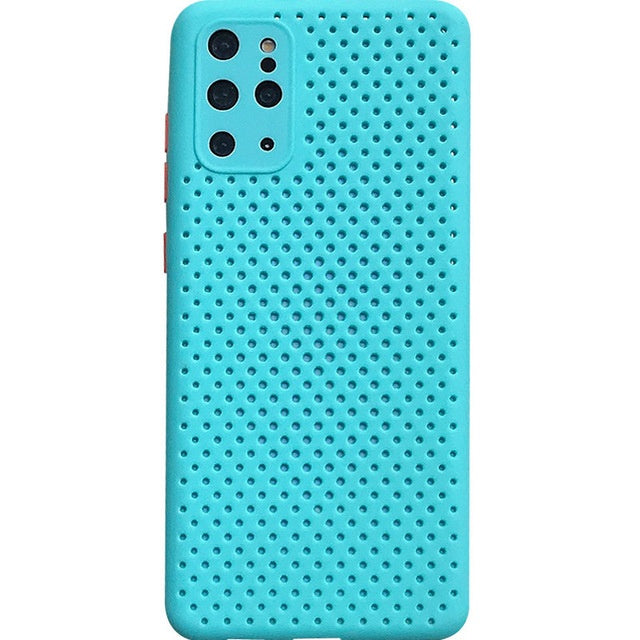 contrast color precision hole phone case For Samsung Galaxy S20