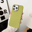 Solid Color Large Hole Sand Crystal Phone Case For iPhone 15