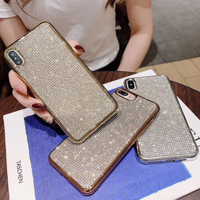 Electroplating drill mobile phone case Online Only