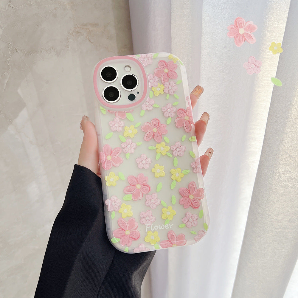 Fashion Simple Floral Mobile Phone Protective Case - MyMobile