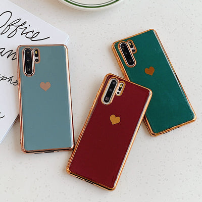 Electroplating love phone case For Huawei Mate 30