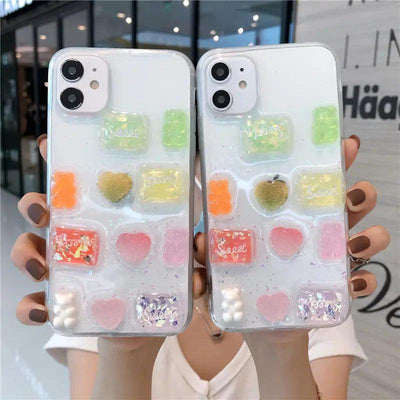 Mobile Phone Glue Candy Transparent Case Online Only