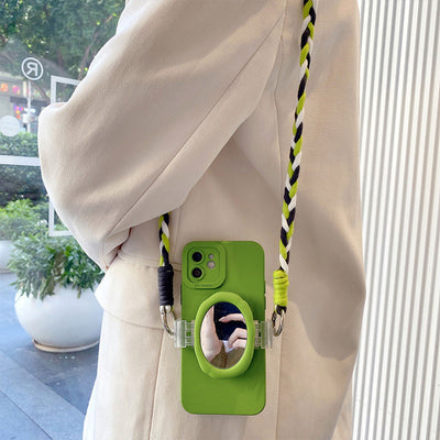 Back Splint Lanyard Shell Crossbody Strap Mobile Phone Case For iPhone 14