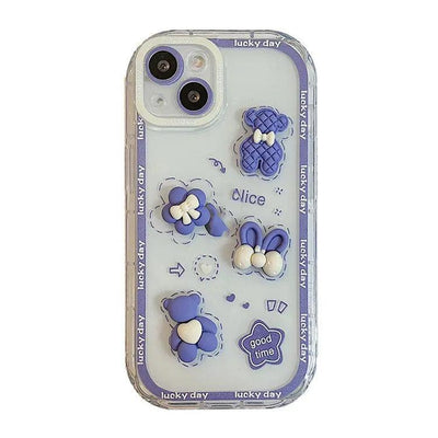 Three-dimensional Cartoon Cherry Bear Mobile Phone Case Online Only