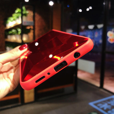 Rhombus mirror phone case Huawei P 30