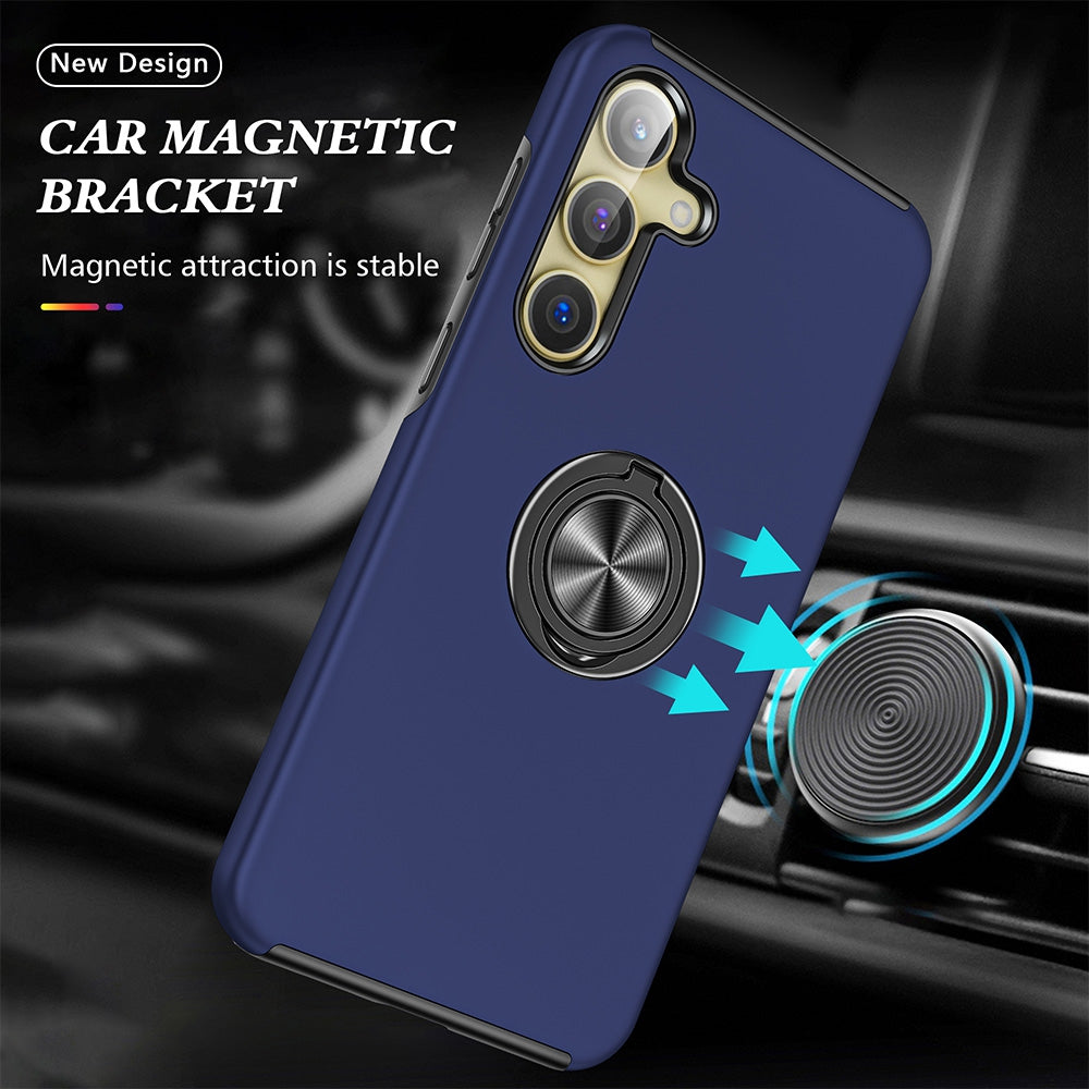Magnetic Ring Holder Shockproof Case Cover for Samsung Galaxy S24 Plus