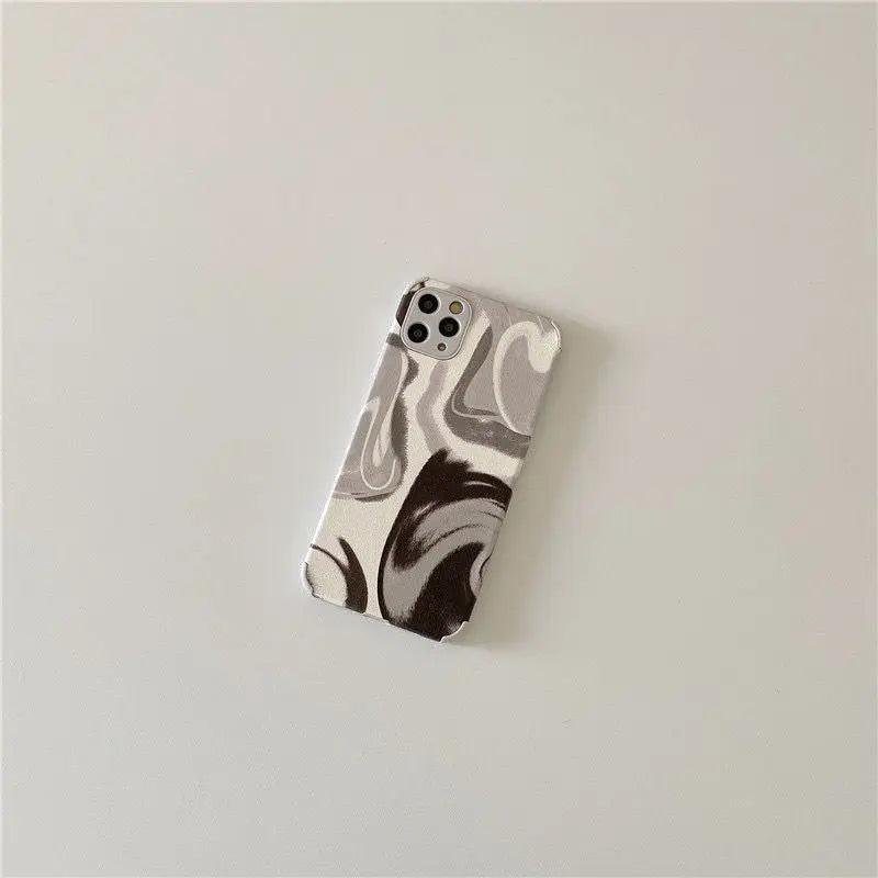 Cold Wind Black Grey Smudge Mobile Phone Case Online Only