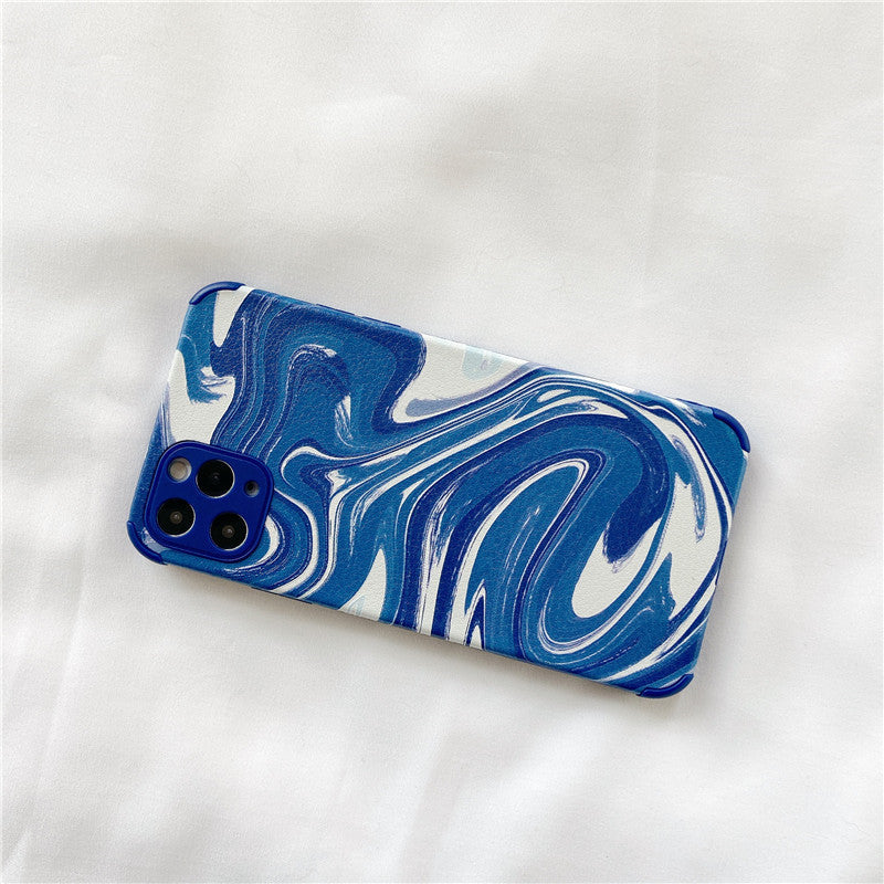 Personalized Blue Ink Splash Mobile Phone Soft Shell - MyMobile