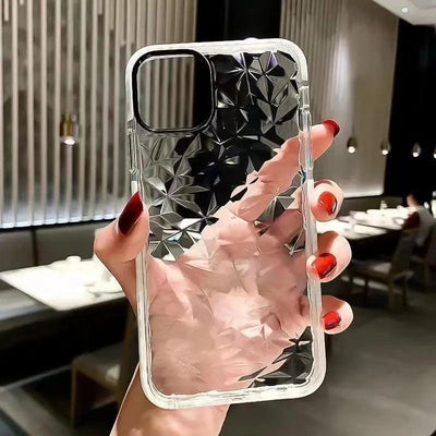 Diamond Shell Pattern Transparent Drop-resistant Phone Case Online Only