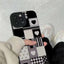 Splicing Grid Phone Case All-inclusive Soft Silicone For iPhone 16