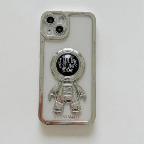 Ins Electroplating Three-dimensional Astronaut Mobile Phone Case - MyMobile