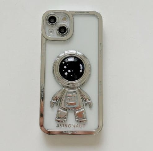 Ins Electroplating Three-dimensional Astronaut Mobile Phone Case - MyMobile