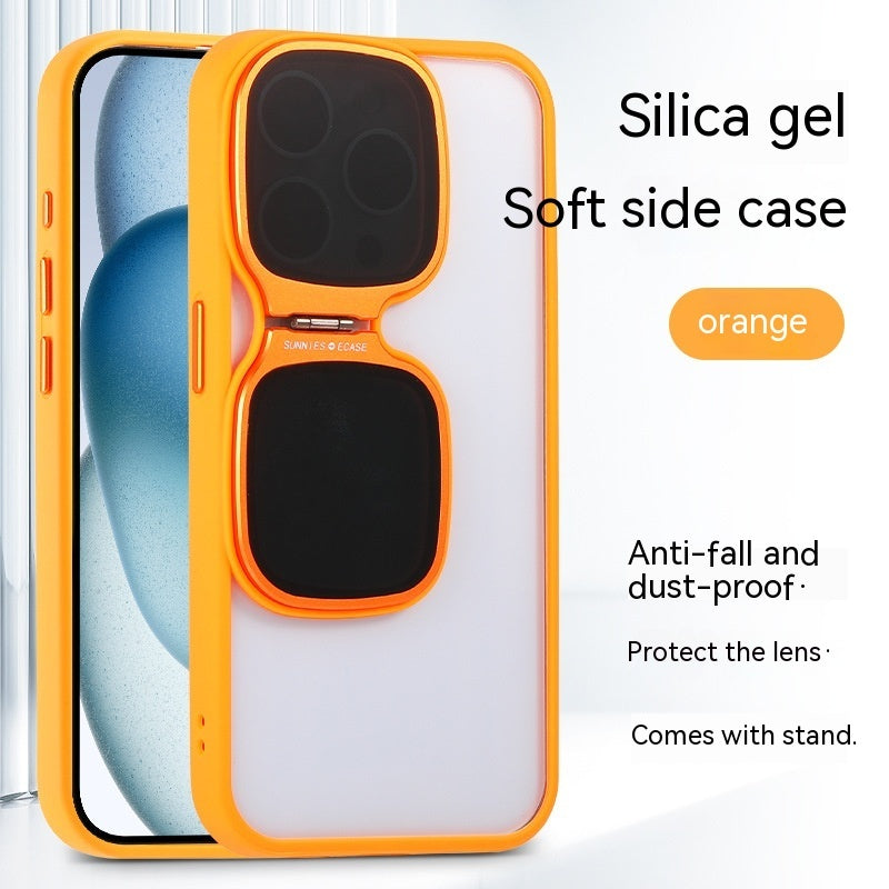 Sunglasses Holder Drop-resistant Phone Case Transparent For iPhone 15