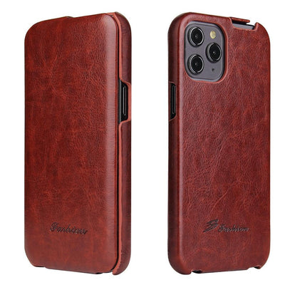 Mobile Phone Top And Bottom Flip Leather Case - MyMobile