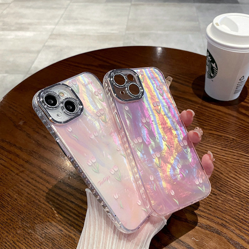 Colorful Laser Shell For Phone Case For iPhone 15