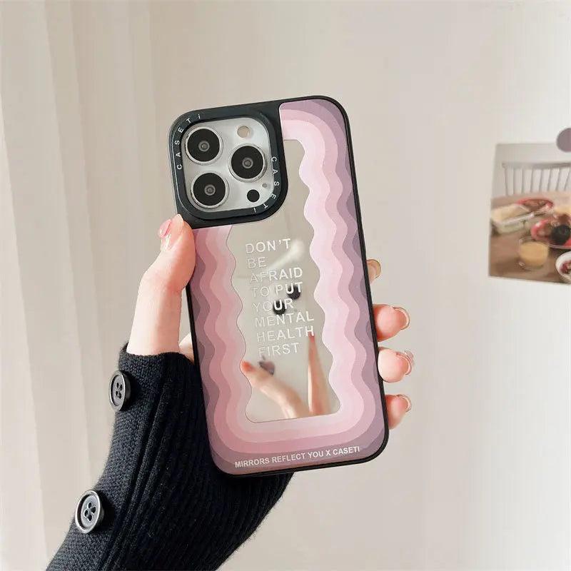 Ins Style Inspirational Letter Mirror Phone Case - MyMobile