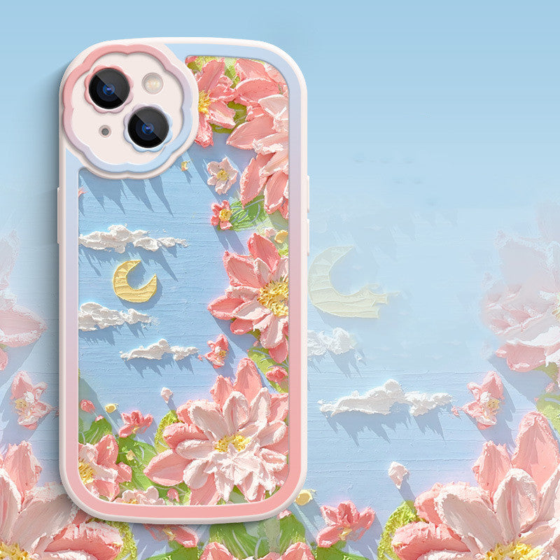 Oil Painting Flower Mobile Phone Protective Case For iPhone 12, 13 - MyMobile