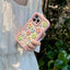 Colorful Flowers Silicone Cute Phone Case For iPhone 14