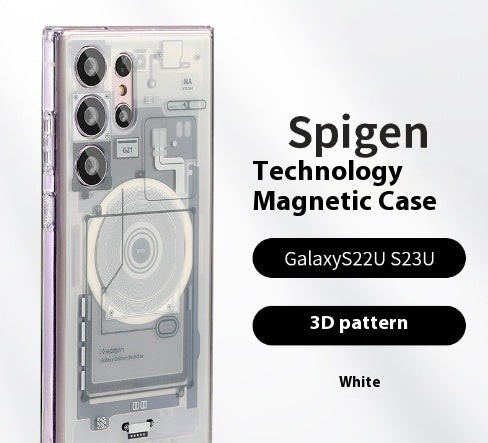 Technology Magnetic Phone Case All-inclusive Drop-resistant Circuit Board For Samsung Galaxy S24