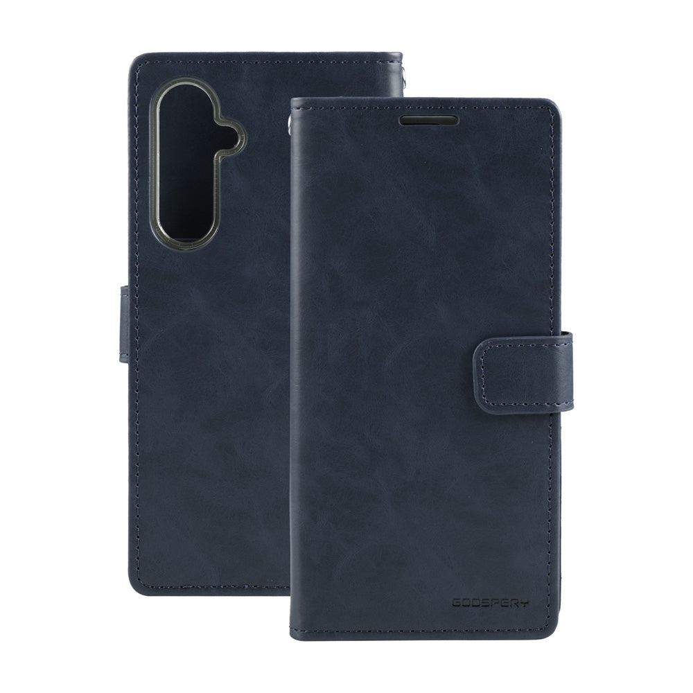 Mercury Blue Moon Diary Case With Magnetic Ring for Samsung Galaxy S24 FE