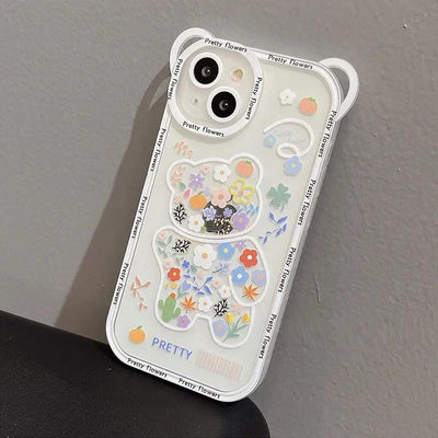 Sitting Bear Mobile Phone Soft Case With Lanyard Online Only