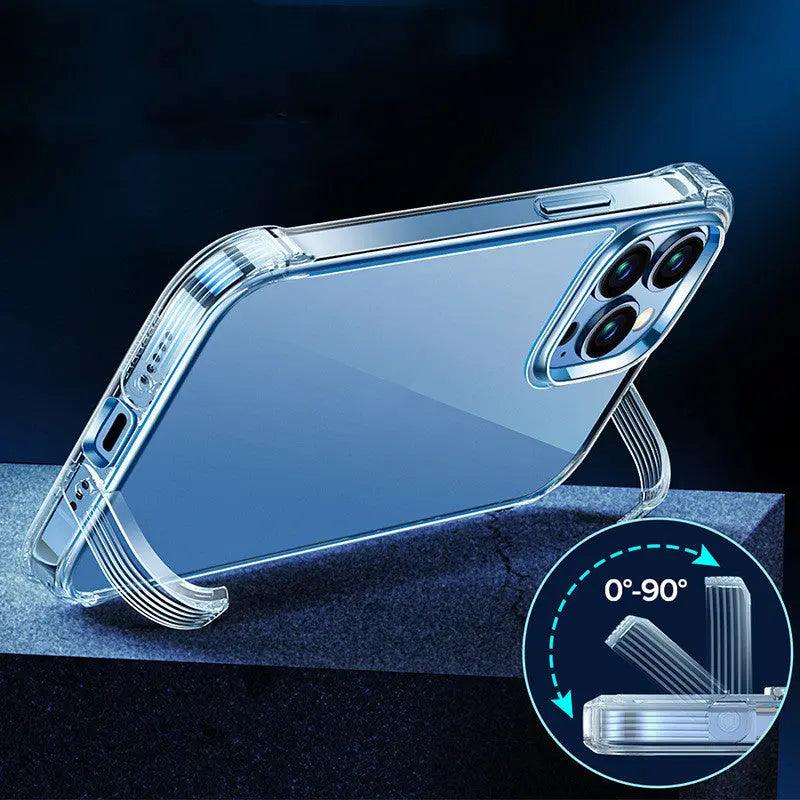 Invisible Bracket Mobile Phone Case Transparent Drop Resistant - MyMobile